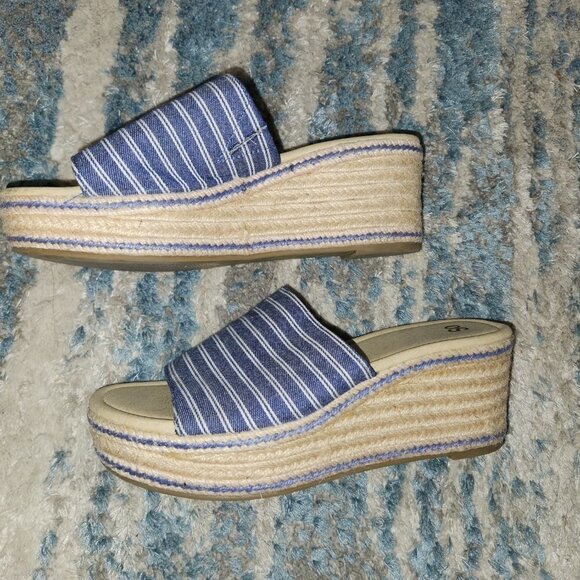 SO® Boysenberry Women's Wedge Slides || 8 EUC - Picture 4 of 8